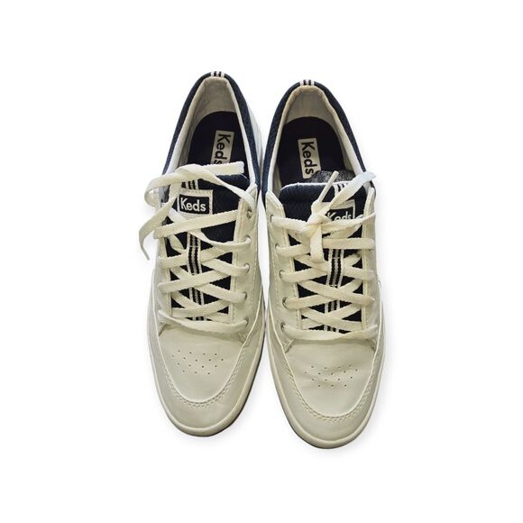 Keds Womens Rebel WH60207 Lace Up White Leather sneakers US Size 7.5 - Picture 1 of 7